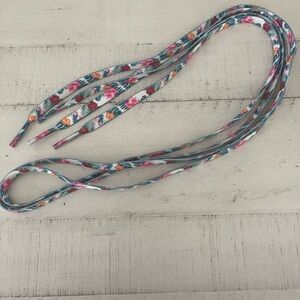 No Bull Tropical Floral Print Shoe Laces